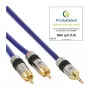 InLine garso kabelis Premium 2x RCA kištukas / 3,5 mm kištukas, paauksuotas, 20 m