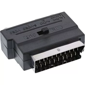 InLine Scart adapteris Scart kištukas / 3x RCA ir S-VHS vaizdo įvestis / išvestis