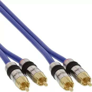 InLine Premium RCA Audio kabelis 2x RCA kištukas / kištukas auksuotas 0,5 m