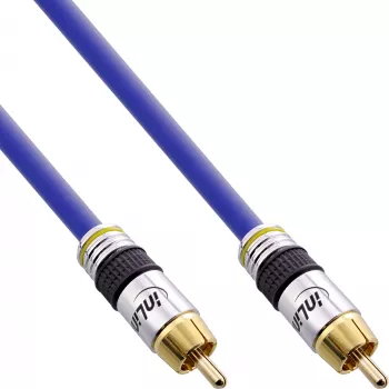 InLine Premium RCA Vaizdo ir Skaitmeninio Garso Kabelis RCA kištukas / kištukas auksuotas 0,5 m