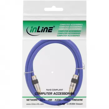 InLine Premium RCA Vaizdo ir Skaitmeninio Garso Kabelis RCA kištukas / kištukas auksuotas 0,5 m