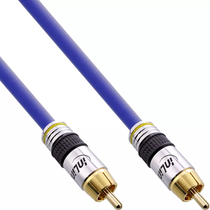 InLine Premium RCA vaizdo ir skaitmeninio garso laidas, RCA kištukas / kištukas, paauksuoti, 5 m