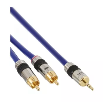 InLine garso laidas Premium 2x RCA kištukas / 3,5 mm kištukas, paauksuoti kontaktai, 5 m