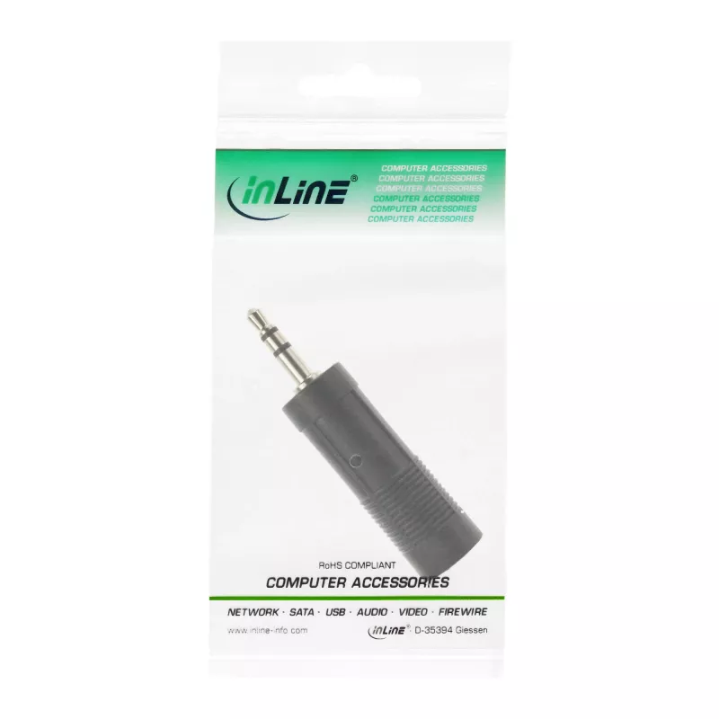 InLine garso adapteris 3,5 mm kištukas / 6,3 mm stereo lizdas
