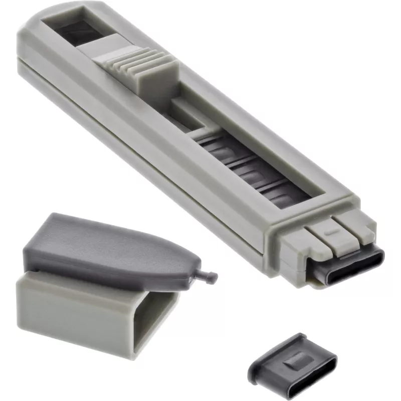 Nešiojamojo kompiuterio prievado blokatorius InLine 55724 USB-C 6 prievado blokatoriai komplekte