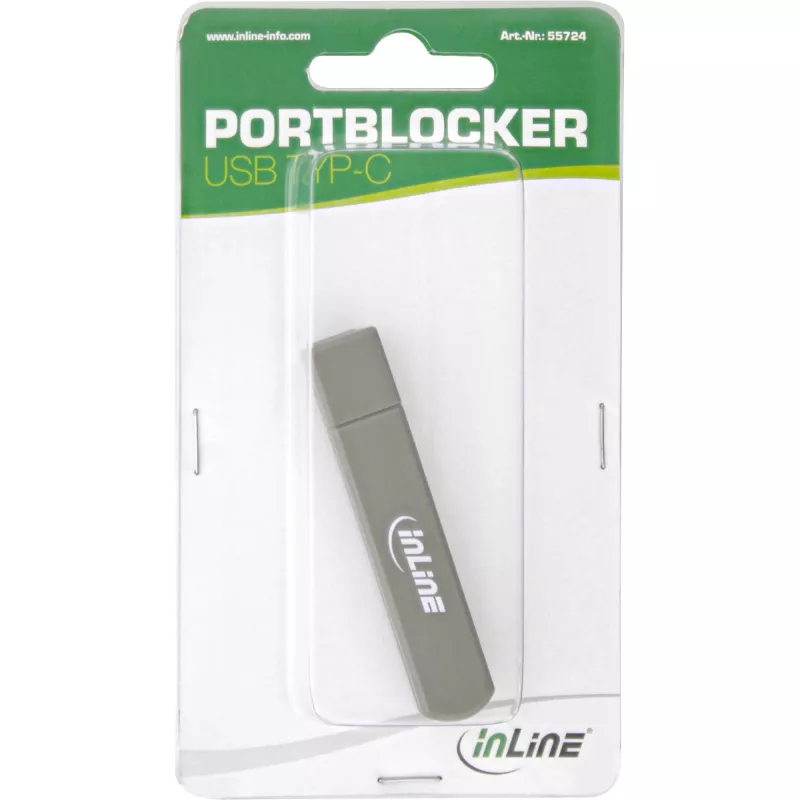 Nešiojamojo kompiuterio prievado blokatorius InLine 55724 USB-C 6 prievado blokatoriai komplekte