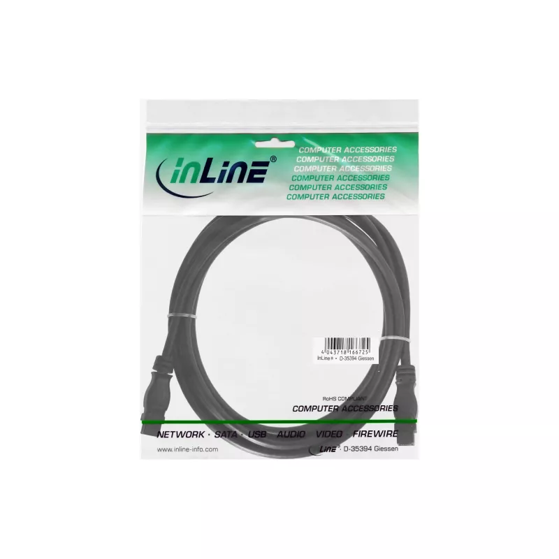InLine FireWire 800 1394b laidas 9 kontaktų vyriškas / vyriškas 3 m
