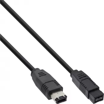 FireWire 400 į 800 laidas InLine 36901 1 m Vyriškas/Vyriškas Juodas