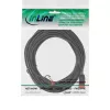“InLine” plonas komutacinis kabelis, U/UTP, Cat.6, juodas, 3 m