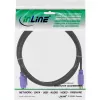 InLine PS/2 kabelis, , M/F, juodas/violetinis, paauksuoti kontaktai, 2 m