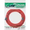 InLine komutacinis kabelis S/FTP PiMF Cat.6A be halogenų 500MHz raudonas 15m
