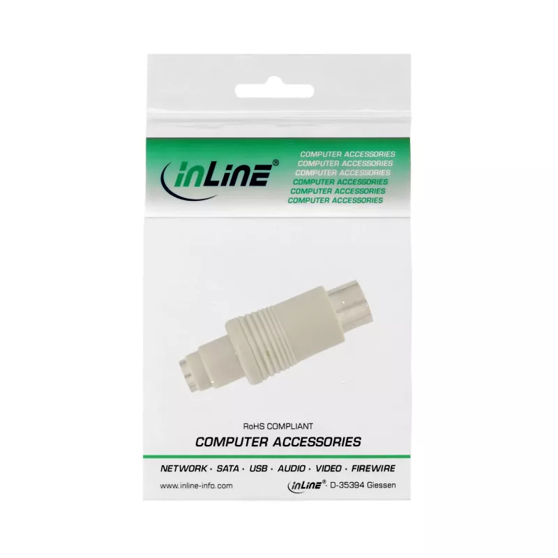 InLine klaviatūros adapteris 5 kaiščių DIN kištukas į PS/2 lizdas 33949