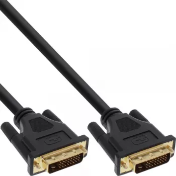 InLine DVI-D laidas, Premium, 24+1 M/M, Dual Link, auksuotas, 3m