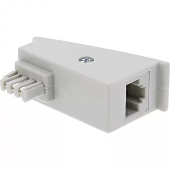 InLine TAE-F DSL adapteris, TAE-F kištukas / RJ45 lizdas, 8P2C, skirtas Fritzbox, pilkas