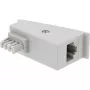 InLine TAE-F DSL adapteris, TAE-F kištukas / RJ45 lizdas, 8P2C, skirtas Fritzbox, pilkas
