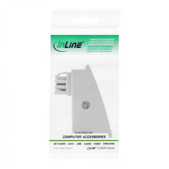 InLine TAE-F DSL adapteris, TAE-F kištukas / RJ45 lizdas, 8P2C, skirtas Fritzbox, pilkas