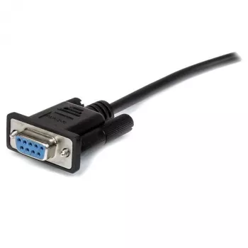 StarTech.com 2 m juodas tiesioginis DB9 RS232 serijinis kabelis – tėvas/motina
