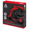 ARCTIC BioniX P140 (raudona) – Slėgiui optimizuotas 140 mm žaidimų ventiliatorius su PWM PST