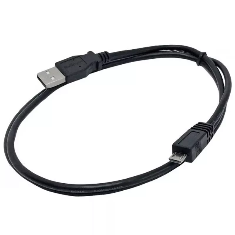 StarTech.com 1m Micro USB laidas - A į Micro B, 1 m, USB A, Micro-USB B, USB 2.0, Vyriška/Vyriška, Juoda