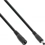 InLine DC ilginamasis laidas, DC kištukas/lizdas 4.0x1.7mm, AWG 18, juodas 0.5m