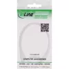 InLine DC ilginamasis laidas, DC kištukas/lizdas 5,5x2,5 mm, AWG 18, baltas 0,5 m