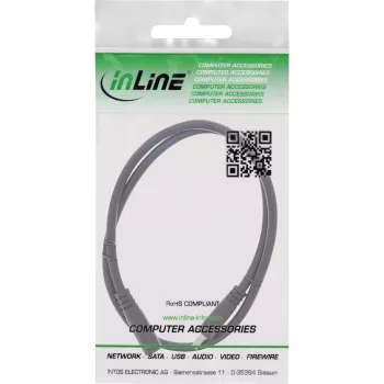 InLine DC ilgintuvo kabelis, DC kištukas/lizdas 3,5x1,35 mm, AWG 18, juodas 1 m