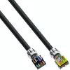 „InLine“ komutacinis kabelis, U/UTP, Cat.6A, be halogenų, AWG23 varis, juodas, 50 m