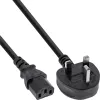 InLine maitinimo laidas Anglijai, kištukas / 3 kontaktų IEC C13 kištukas, 5 m