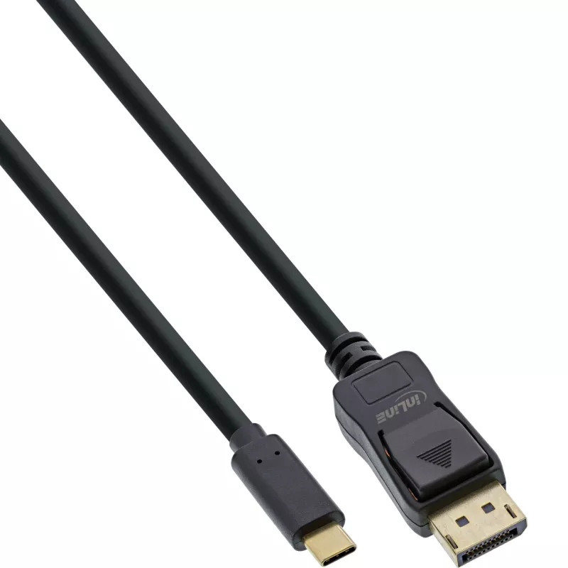 InLine USB Display kabelis, USB-C kištukas į DisplayPort kištuką, 7,5 m