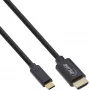 InLine USB display kabelis, USB-C male to HDMI male, 5m, 5 m, USB Type-C, HDMI, Male, Male, tiesus
