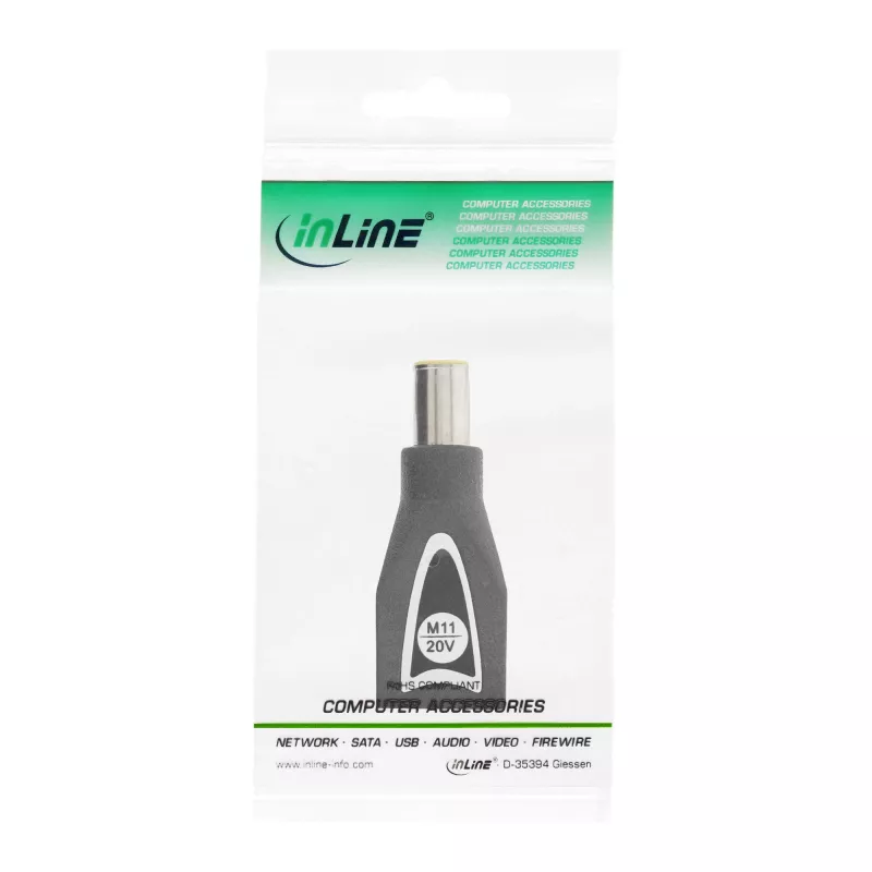 InLine Switch Plug M11 (20V) universaliems maitinimo blokams 90W / 120 W juodas