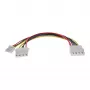 InLine vidinis maitinimo Y laidas 1x 5,25 col. Molex / 1x 5,25 col. Molex + 1x 3,5 col. diskelių