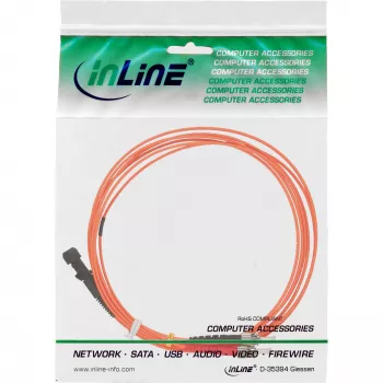 InLine šviesolaidinis dvipusis kabelis MTRJ/ST 50/125µm OM2 2m