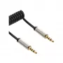InLine plonas Audio spiralinis laidas 3,5 mm kištukas / kištukas 4 kontaktų stereofoninis 1 m