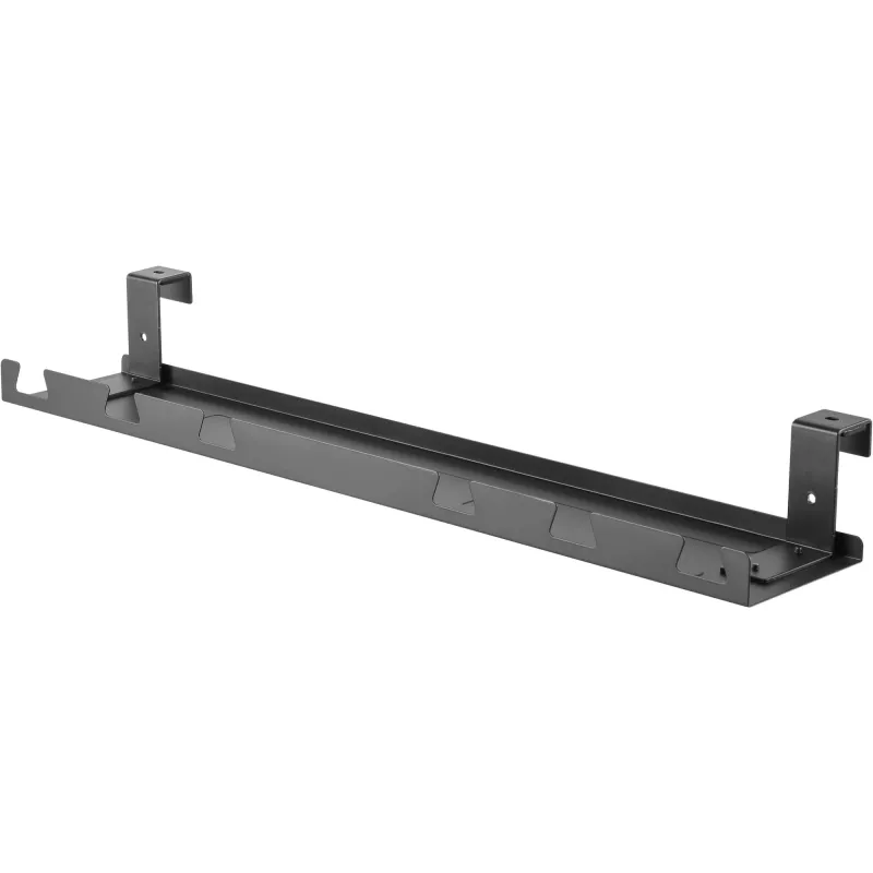 Kabelių kreiptuvas / lentyna tvirtinimui po stalu InLine 131×590×74 mm, juoda