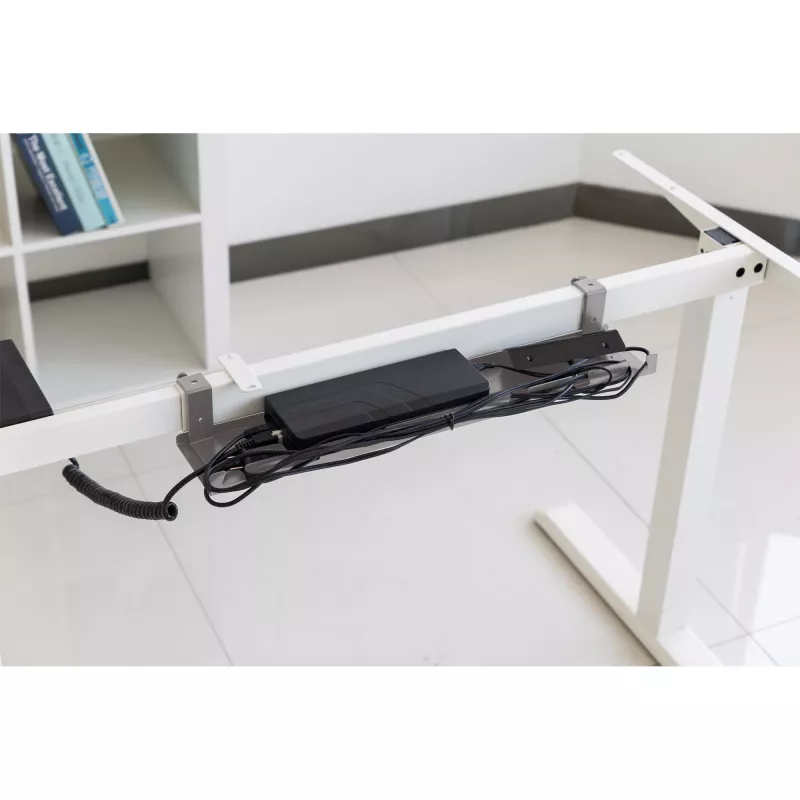 Kabelių vedimo lentyna tvirtinimui po stalu InLine 131×590×74 mm pilka
