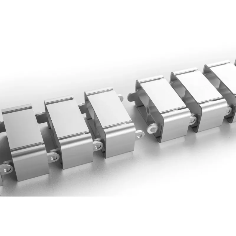 Kabelių lovelis InLine aukščio reguliavimo stalams, 4 kameros, pilkas, 68×36×42 mm