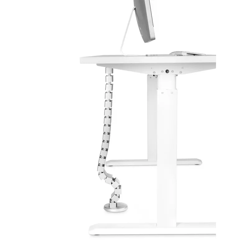 Kabelių lovelis InLine aukščio reguliavimo stalams, 4 kameros, pilkas, 68×36×42 mm