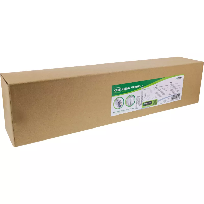 Kabelių lovelis InLine aukščio reguliavimo stalams, 4 kameros, pilkas, 68×36×42 mm