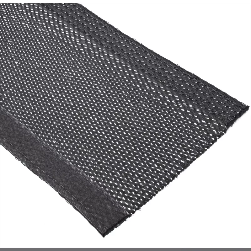 Kabelių kanalas InLine medžiaginis vamzdis su užsegimu 1 m × 25 mm, juodas