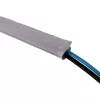InLine kabelių lovelis, medžiaginis vamzdis su kabliukų ir kilpų tvirtinimo juosta, 1m x 25mm balta