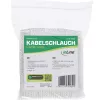 Kabelių mova InLine 1 m × 25 mm, medžiaginis audinys su užtrauktuku, balta
