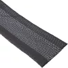 Kabelių apsauginė įvorė InLine 59993A — medžiaginė žarna su kabliukų-kilpų užsegimu, 1 m × 25 mm, juoda