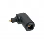 InLine optinis garso adapteris Toslink vyriškas / moteriškas 90° kampuotas