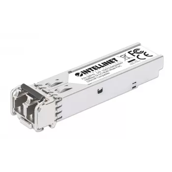 Intellinet siųstuvo-imtuvo modulis, optinis, Gigabit, Fiber SFP Mini-GBIC, 1000Base-SX, LC, 550 m, 850 nm