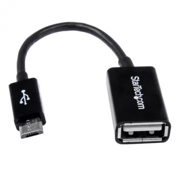 StarTech.com 5in Micro USB į USB OTG Host Adapteris V/M, 0,127 m, Micro-USB B, USB A, USB 2.0, 0,48 Gbit/s, juodas