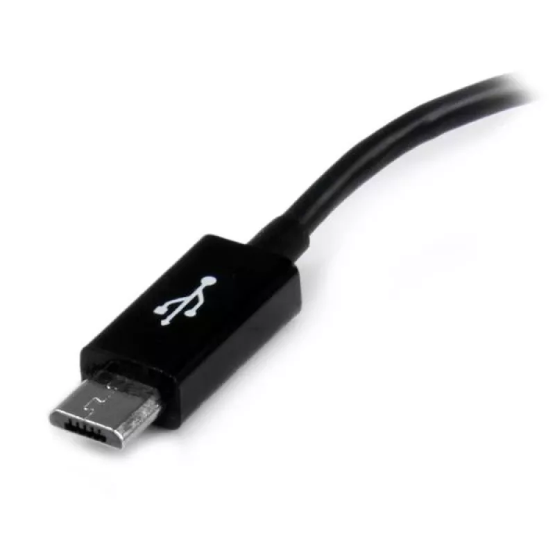 StarTech.com 5in Micro USB į USB OTG Host Adapteris V/M, 0,127 m, Micro-USB B, USB A, USB 2.0, 0,48 Gbit/s, juodas