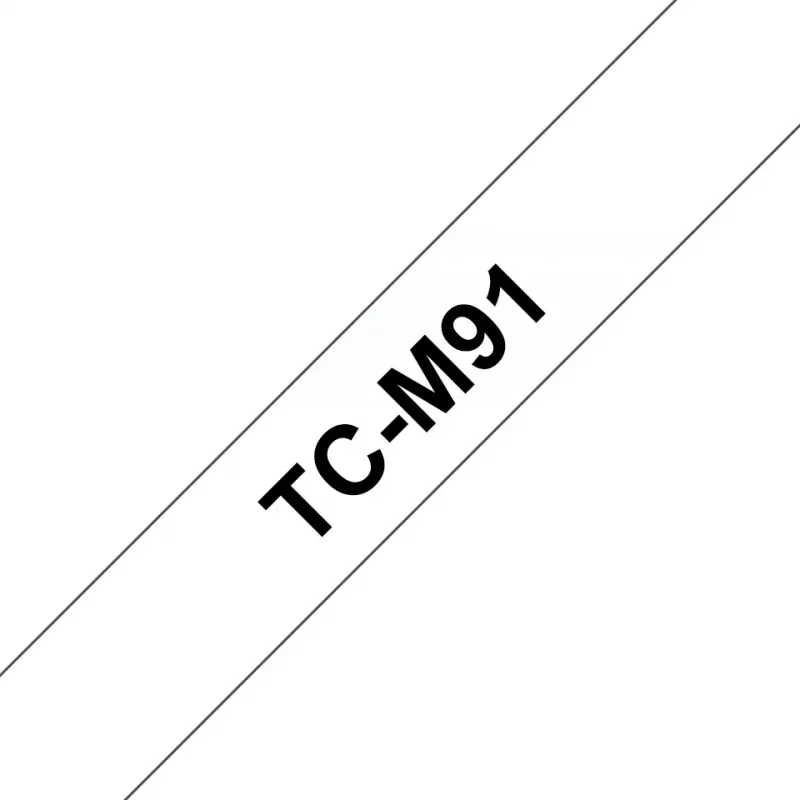 Ženklinimo juostelė Brother TCM91 9 mm juoda ant permatomo
