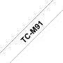 Ženklinimo juostelė Brother TCM91 9 mm juoda ant permatomo