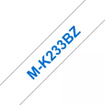 Etikečių juosta Brother MK233 12 mm mėlyna / balta